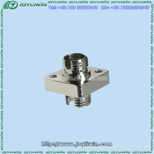 High-precision type blue zinc-plated steel and brass fiber connector for electronic devices